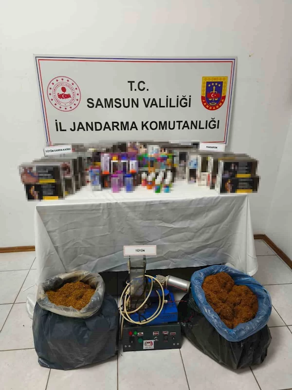 Jandarma kaçak tütün mamulleri ele geçirdi
