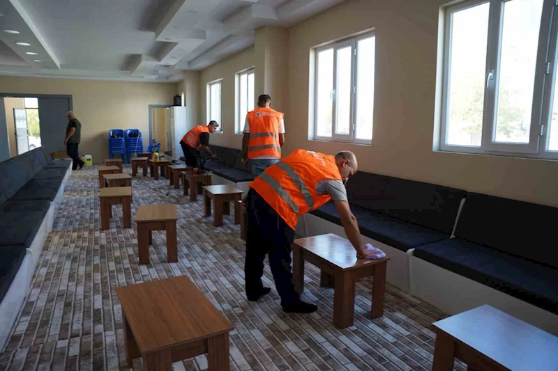 Kahta’daki taziye evlerinde kapsamlı temizlik çalışması başlatıldı
