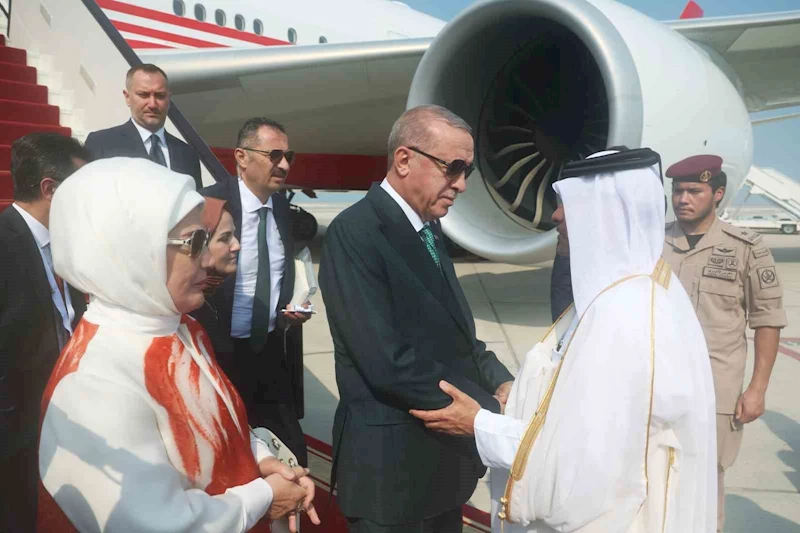 Cumhurbaşkanı Erdoğan, Katar’a geldi
