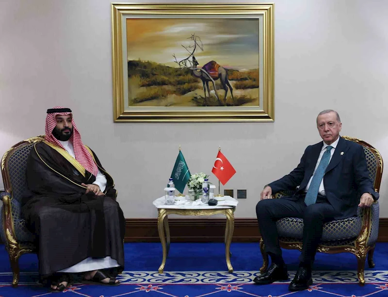 Cumhurbaşkanı Erdoğan, Suudi Arabistan Veliaht Prensi Selman ile görüştü
