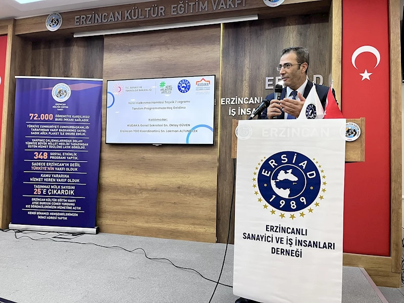 Yerel Kalkınma Hamlesi Teşvik Programı ve Erzincan İçin Öngörülen Yatırım Konuları İstanbul’da tanıtıldı
