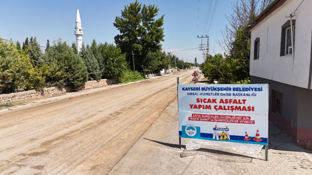 Kayseri Büyükşehir’den Yeşilhisar’a 10 milyon TL’lik yol çalışması