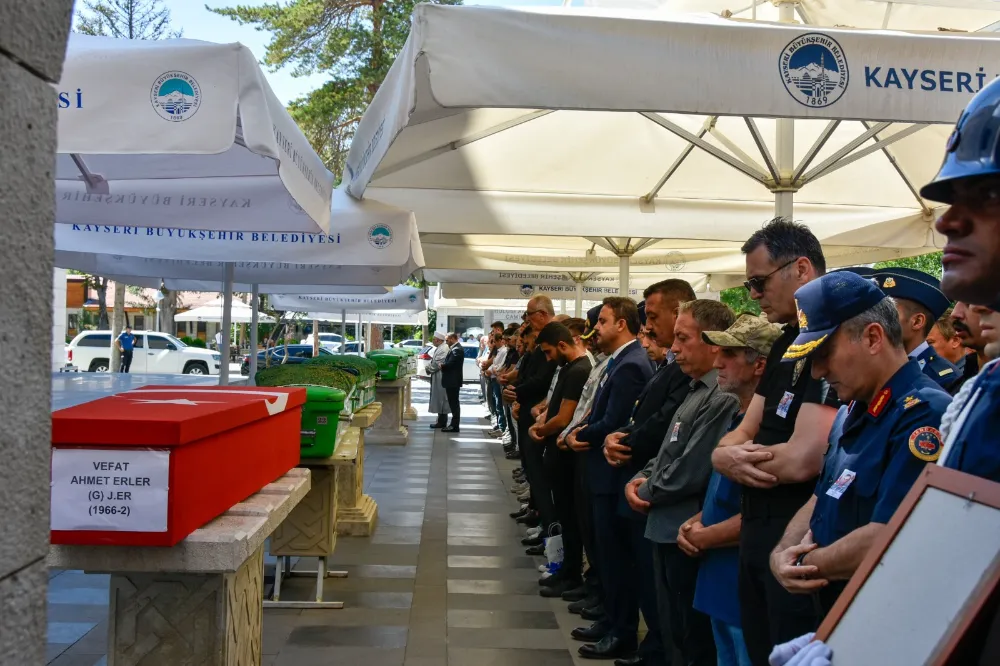 Kayserili Jandarma Gazi Erler, son yolculuğuna uğurlandı