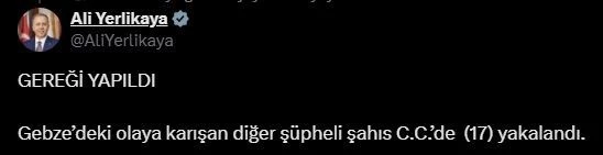 Bakan Yerlikaya: 
