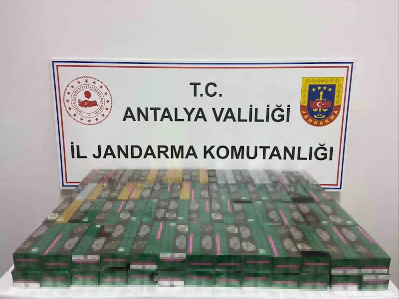 Gazipaşa’da 2 bin paket kaçak sigara ele geçirildi
