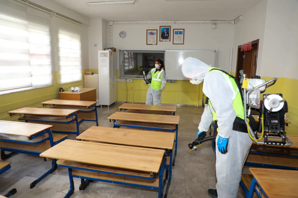 Talas’ta okullar hijyenik ortamda eğitime başladı