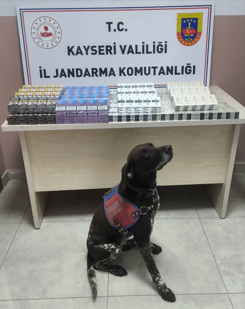 Kayseri'de yüzlerce paket gümrük kaçağı sigara yakalandı