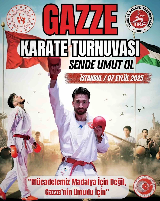 Gazze için karate turnuvası düzenlenecek
