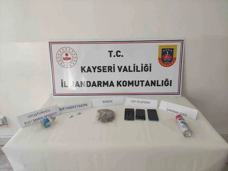 Kayseri jandarmasından uyuşturucu operasyonu: 1 gözaltı