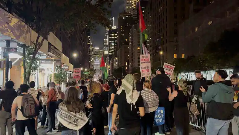 Netanyahu’ya BM konuşması öncesi New York’ta protesto
