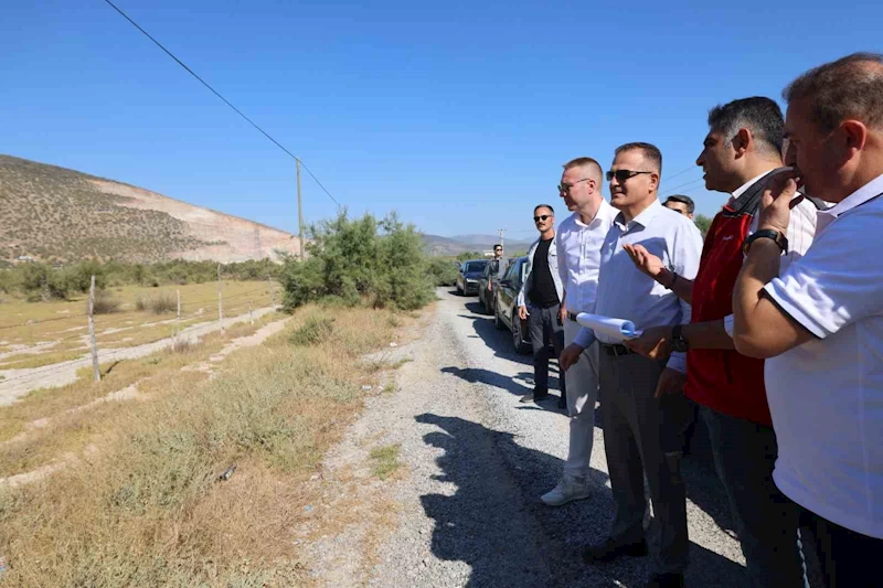 Vali Akbıyık Milas OSB bölgesinde incelemelerde bulundu
