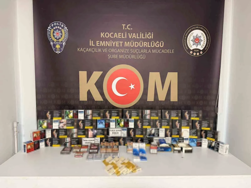 6 bin 720 dal içi tütünle doldurulmuş makaron ele geçirildi
