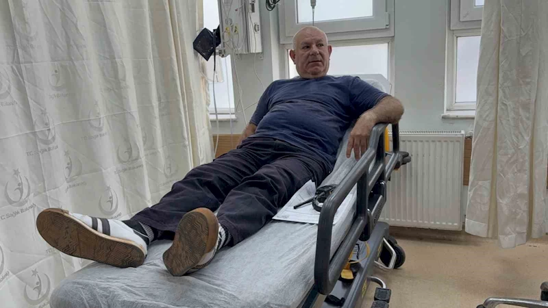 Darbedilen kadını kurtarmak isterken kendisi saldırıya uğradı
