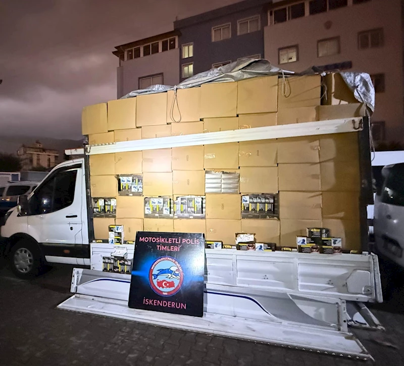 Hatay’da 2 milyon 900 bin adet gümrük kaçağı makaron ele geçirildi
