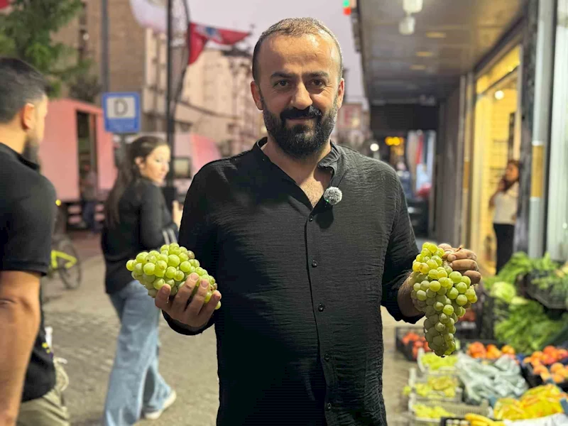 Yüksekova’da Şemdinli üzümü tezgahlarda yerini aldı
