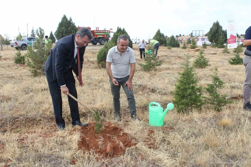 Beyşehir’de İlköğretim Haftası’nda fidanlar toprakla buluşturuldu
