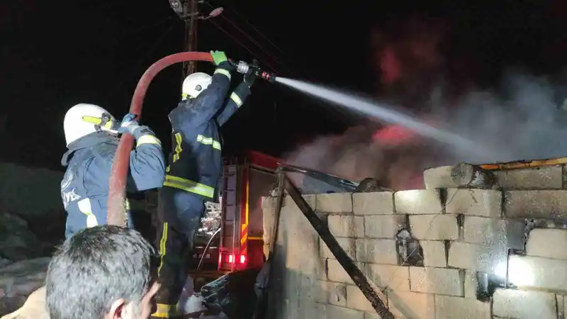 Van'da ahır yangını: 3 inek son anda kurtarıldı