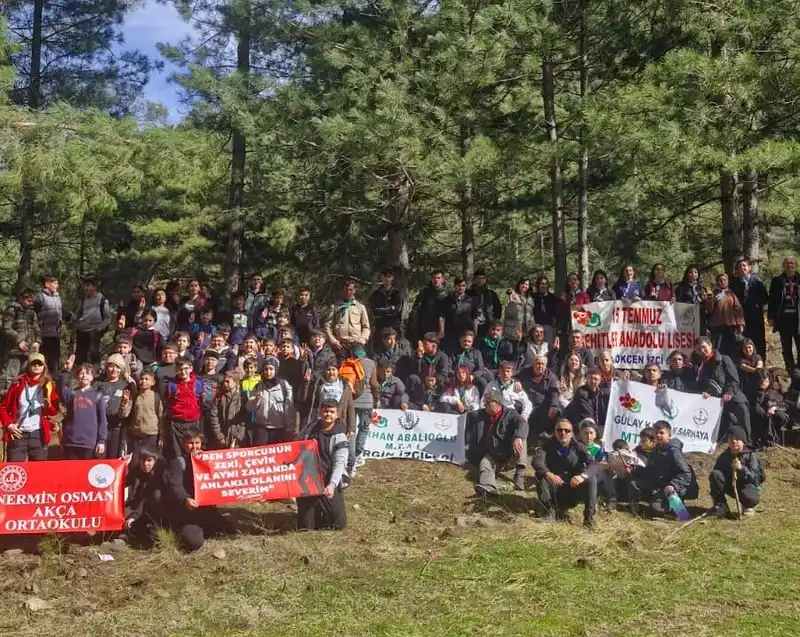 Denizli'de izciler Başkarcı'da zorlu parkuru aştı