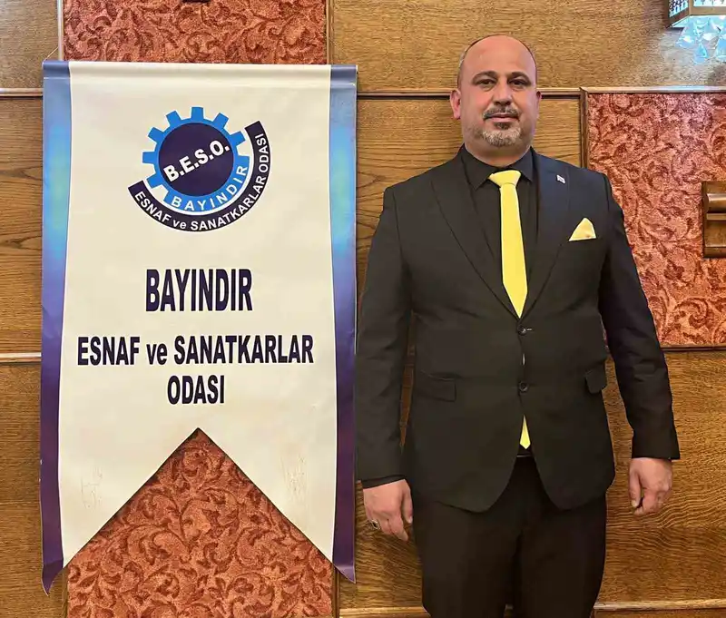 Enis Macit, Bayındır Esnaf ve Sanatkârlar Odası Başkanlığı'na Yeniden Seçildi