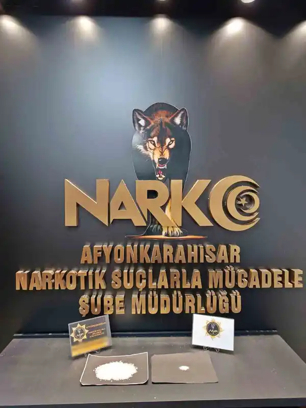 Afyonkarahisar'da uyuşturucu ile yakalanan şahıs tutuklandı