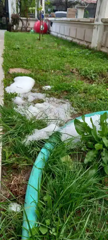 Ortaca'da Sağanak Yağış Doluya Dönüştü