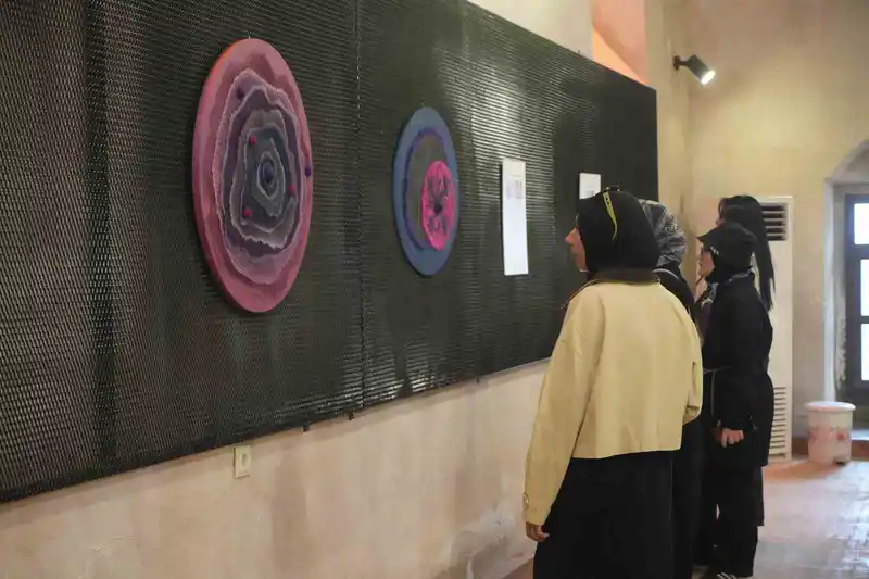 Bakterilerin mikroskobik dünyası tekstil sanatıyla buluştu