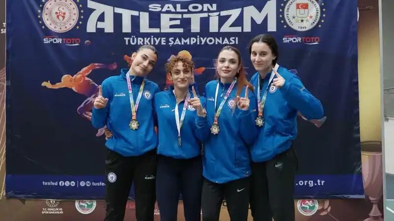 ADÜ atletizmde Türkiye şampiyonu oldu, 100. kupasını kazandı