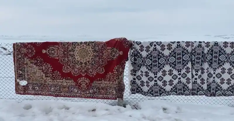 Ağrı Patnos'ta dondurucu soğuk hayatı zorlaştırıyor