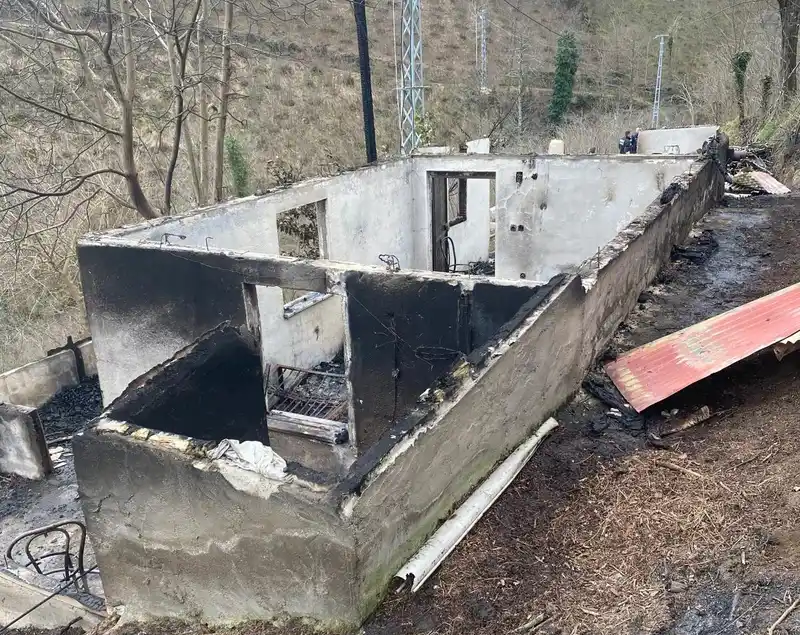 Ordu'nun Ulubey ilçesinde ev yangını: Ev küle döndü