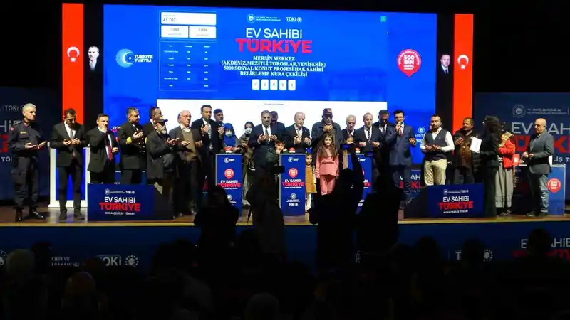 Mersin'de 8 bin 190 kişi sosyal konut sahibi oluyor