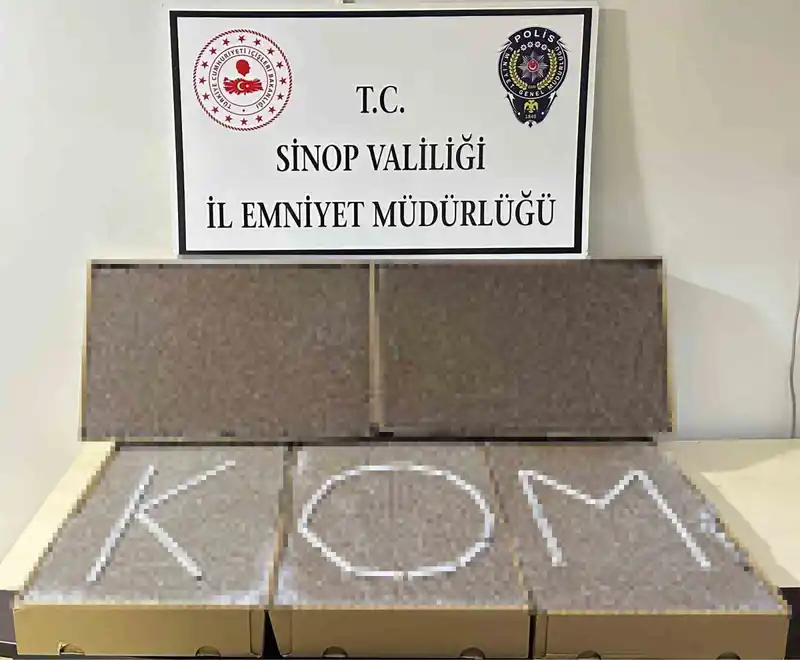 Sinop'ta 27 bin dal kaçak makaron ele geçirildi