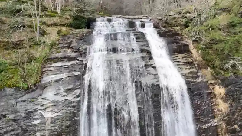 Kar suları Suuçtu Şelalesi'ni coşturdu