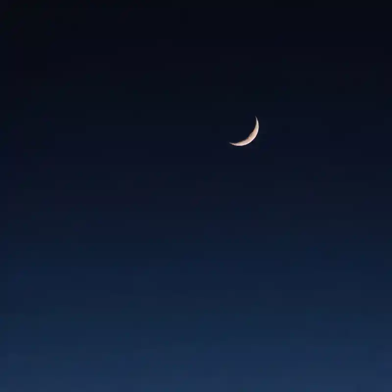 Tekirdağ'da Ramazan'ın ilk iftarında hilal manzarası