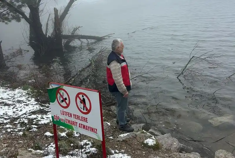 Simav Gölcük Yaylası Göleti'nde su ürünleri denetimi yapıldı