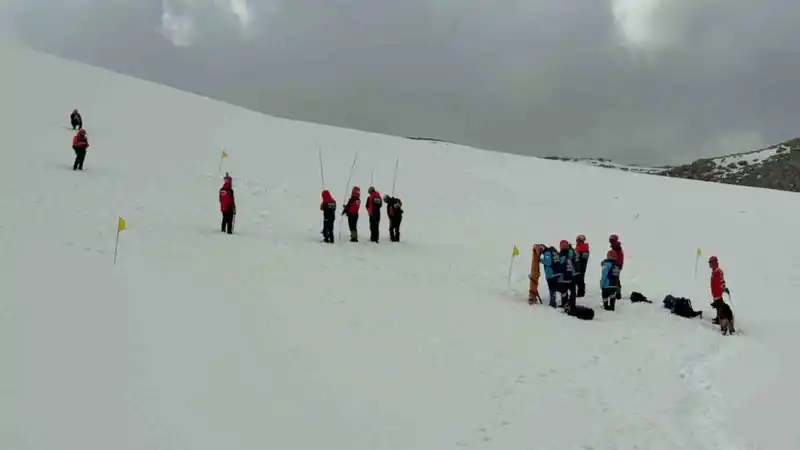 Niğde'de çığ tatbikatı: Kurumlar sahada