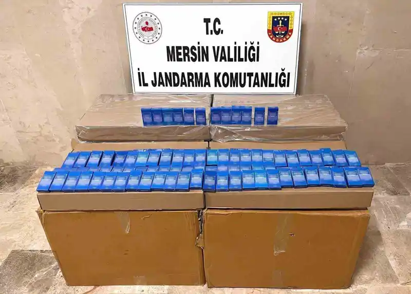 Mersin'de 10 bin 500 paket kaçak sigara ele geçirildi, 1 şüpheli yakalandı