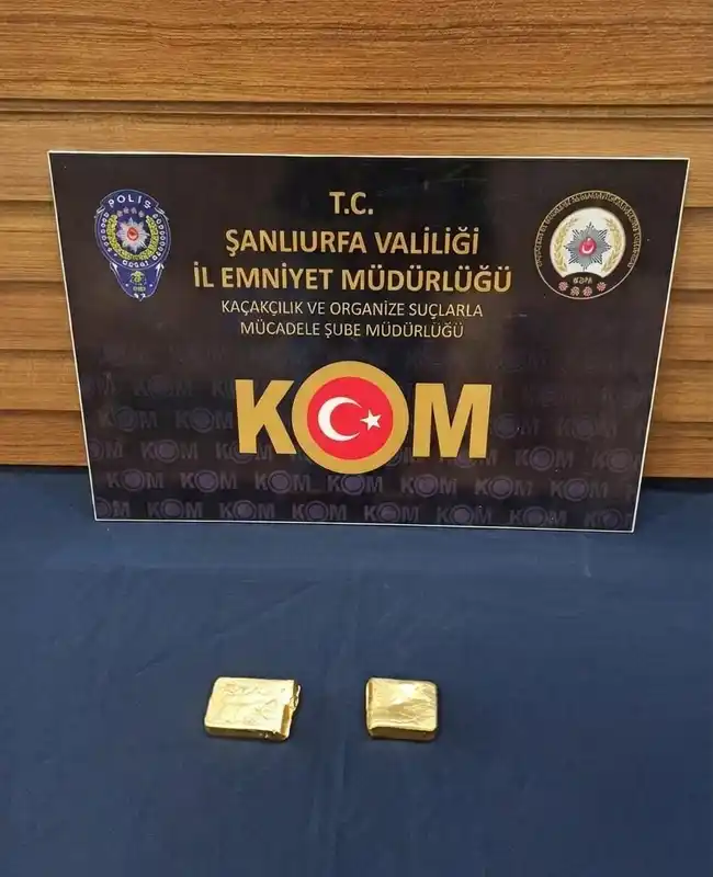 Şanlıurfa'da 1 kilo kaçak altın ele geçirildi, 1 kişi tutuklandı