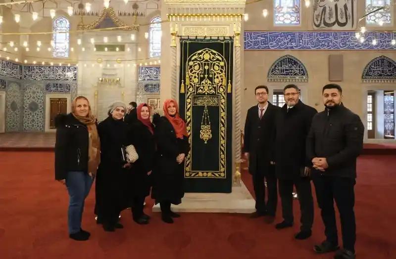Selimiye Camii minber örtüsü aslına uygun yenilendi