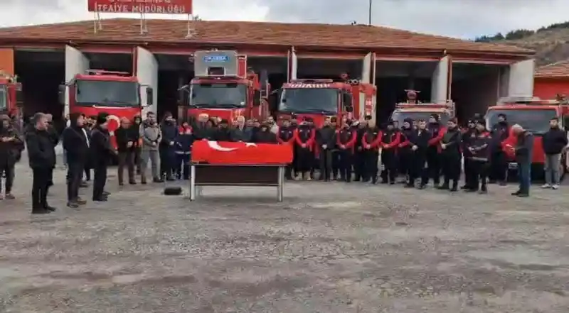 Yozgat'ta vefat eden itfaiyeci Mevlana Dalaslan için cenaze töreni düzenlendi
