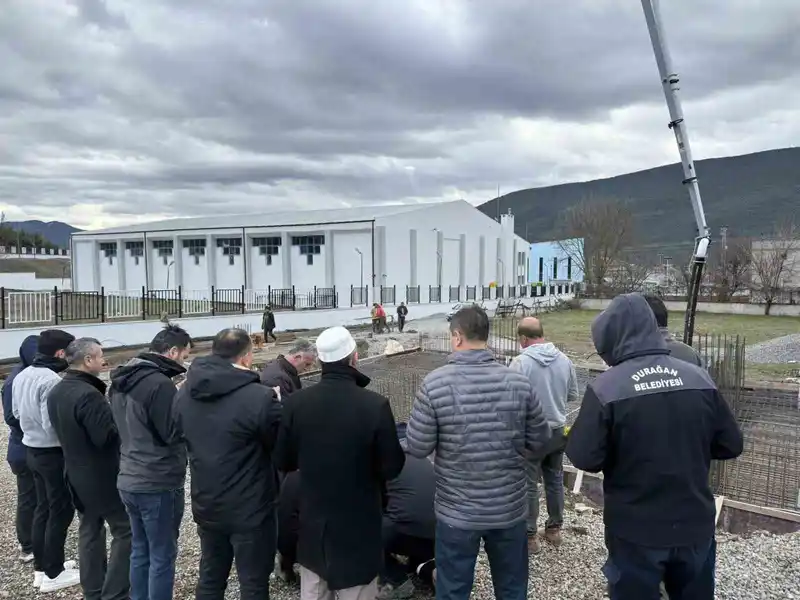 Durağan'da 12 dairelik sosyal konut temeli atıldı