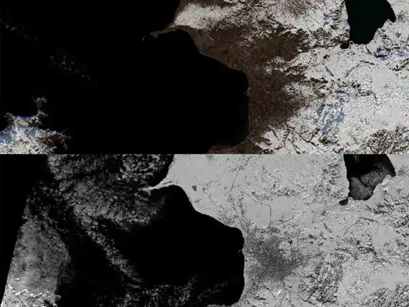 Van Gölü'nde kar örtüsü arttı: Uydu görüntüleri su bütçesi için umut verdi