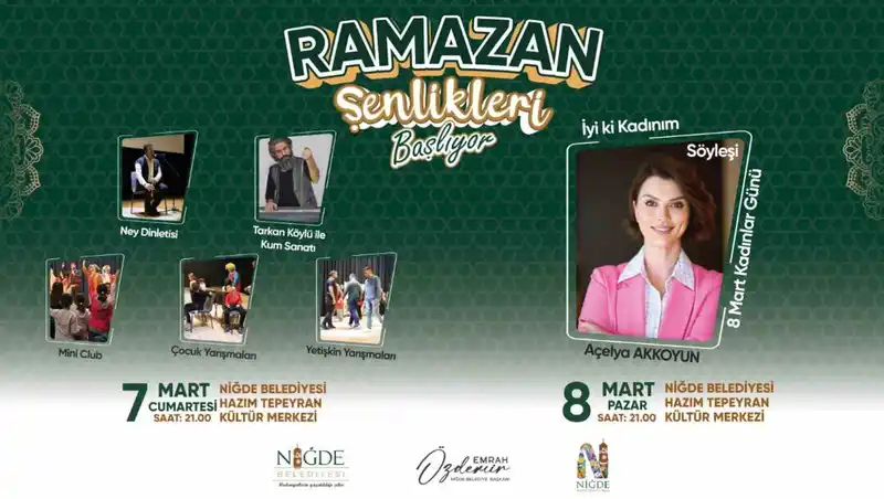 Niğde'de Ramazan coşkusu başladı: İftar ve etkinliklerle dolu ay