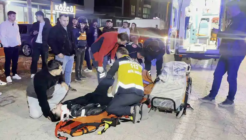 Aksaray'da otomobil ile motosiklet çarpıştı: Sürücü ağır yaralı