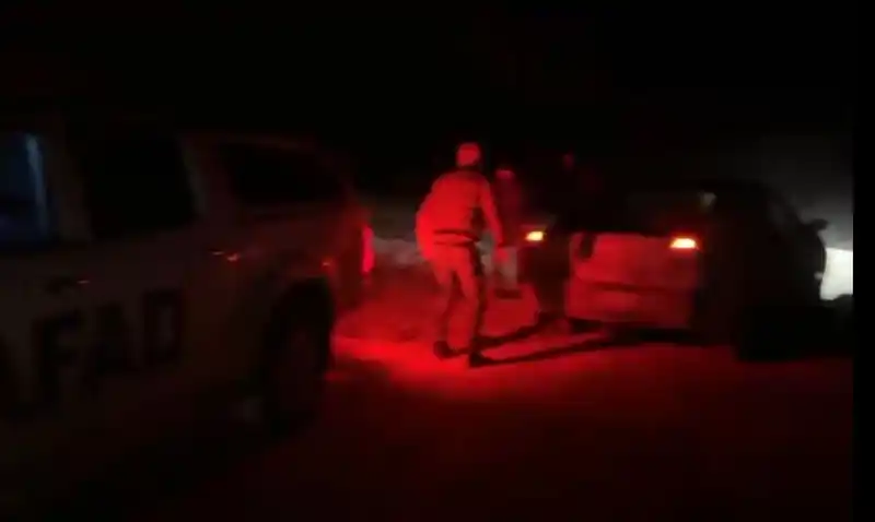 Ardahan'da tipide mahsur kalanlar AFAD ekipleri tarafından kurtarıldı