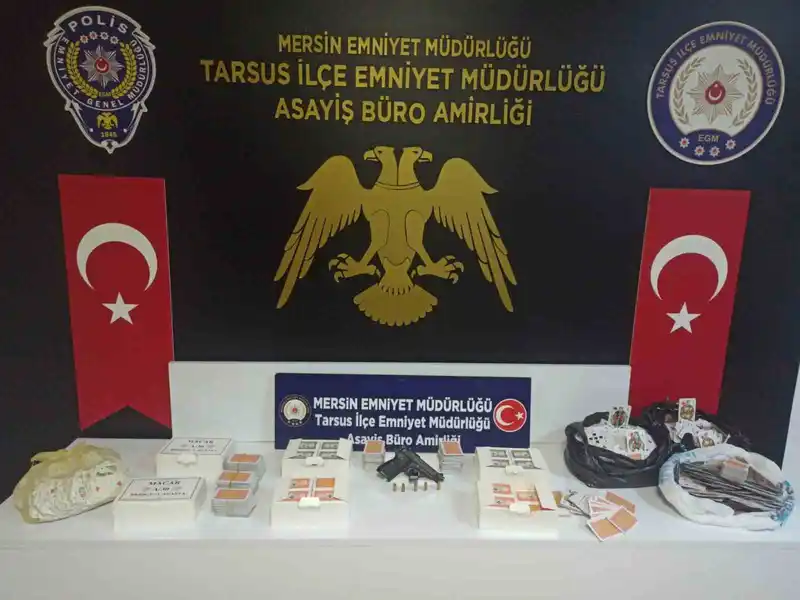 Tarsus'ta kahve ve derneklere kumar baskını: 6 gözaltı