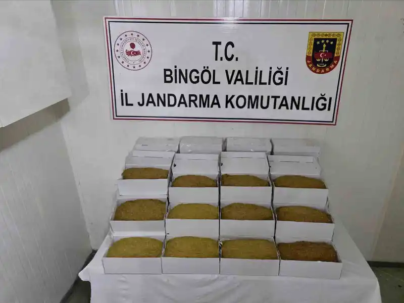 Bingöl'de aranan 6 şüpheli yakalandı, uyuşturucu ve kaçak tütün ele geçirildi