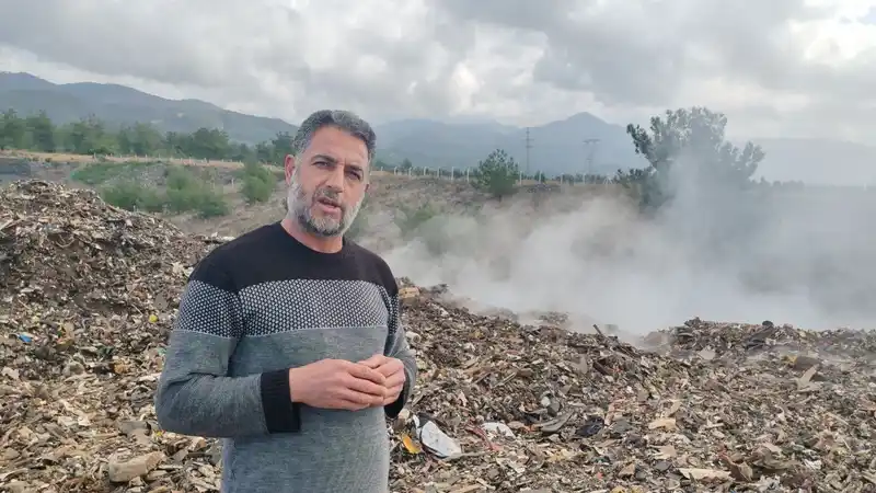 Osmaniye'den Hatay'a taşınan çöpler yanıyor, vatandaşlar çözüm istiyor