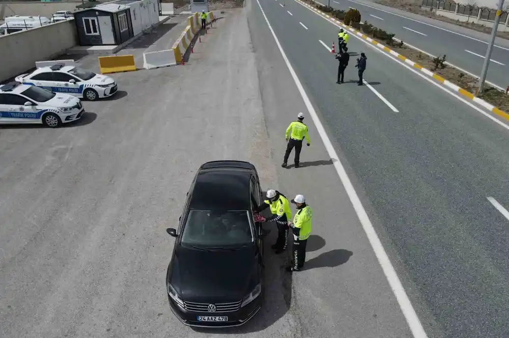 Erzincan’da bayram tatilinde 11 bin 611 araç denetlendi