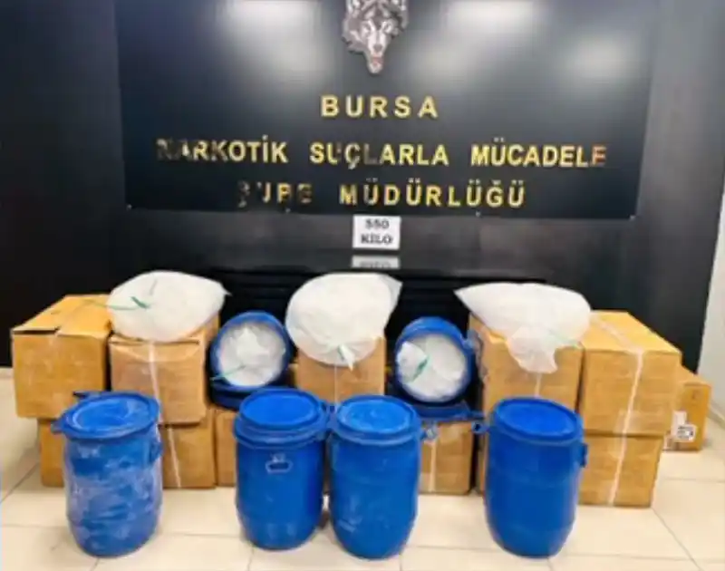 Bursa’da büyük uyuşturucu operasyonu