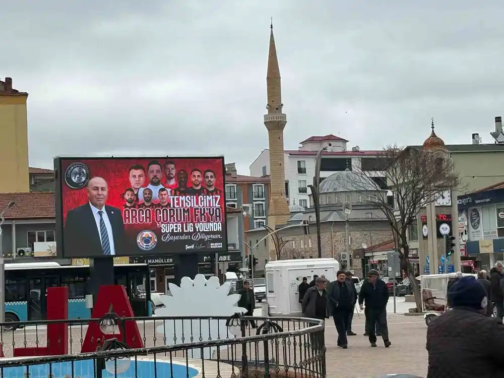 Alaca’dan Çorum FK’ye Süper Lig yolunda billboardlu destek